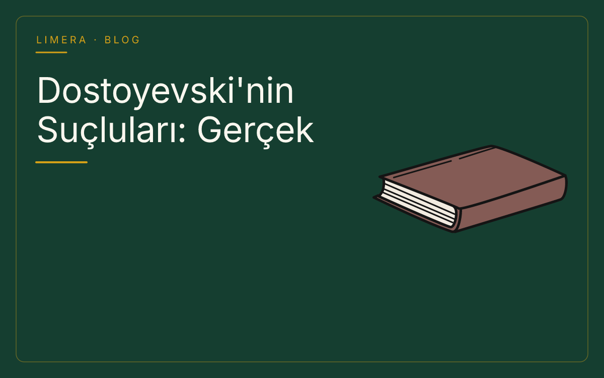 Dostoyevski Romanlarındaki Suçlular Gerçek Hayattan mı Alındı? — Limera Yazar Dosyaları (Limera Yayınları)