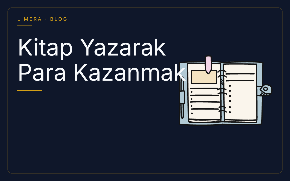 Kitap satış geliri ve telif hesabını simgeleyen Limera Yayınları blog kapak görseli Kitap satış geliri ve telif hesabını simgeleyen Limera Yayınları blog kapak görseli