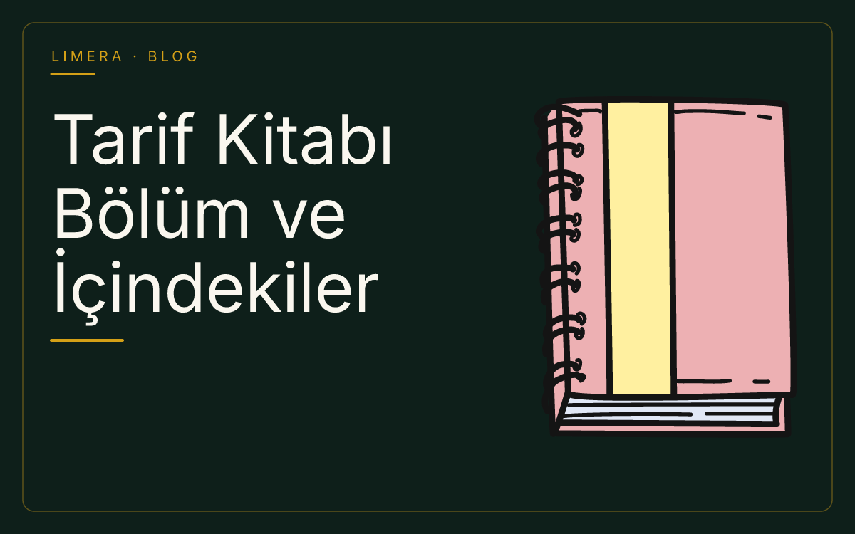 Tarif Kitabı Bölüm ve İçindekiler Planı Nasıl Hazırlanır? blog kapak görseli