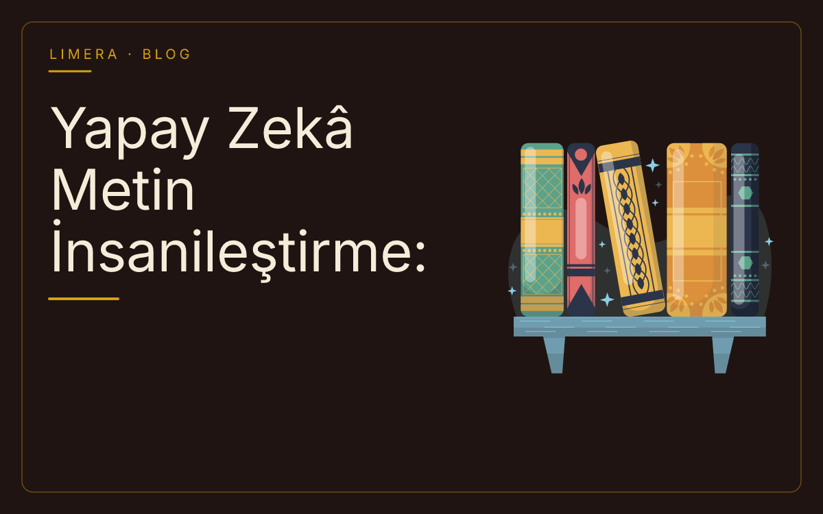 Yapay Zekâ Metin İnsanileştirme: Taslakları Doğal Anlatıma Dönüştürme Rehberi blog kapak görseli
