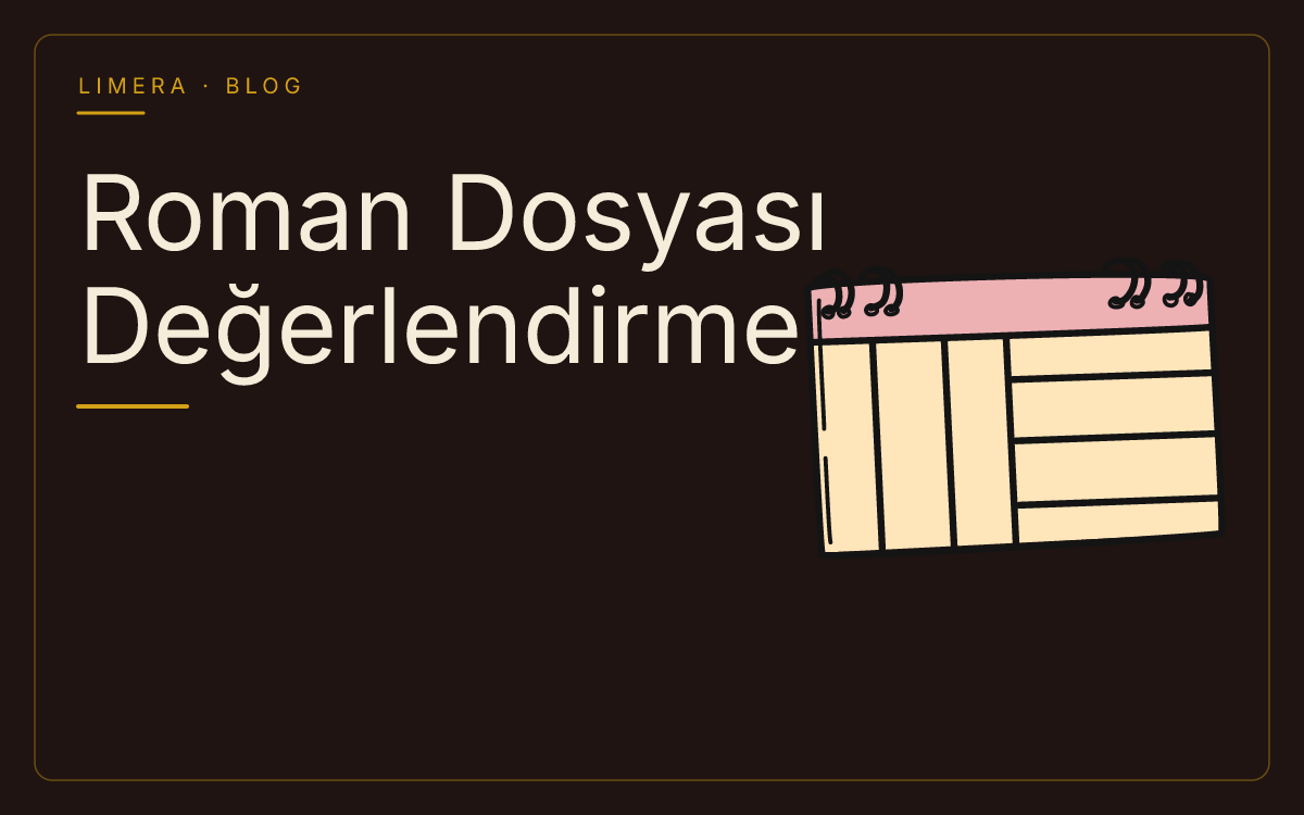 Yayınevleri Bir Roman Dosyasını Değerlendirirken Nelere Bakar? — Yayıncılık Rehberi (Limera Yayınları) Yayınevleri Bir Roman Dosyasını Değerlendirirken Nelere Bakar? — Yayıncılık Rehberi (Limera Yayınları)