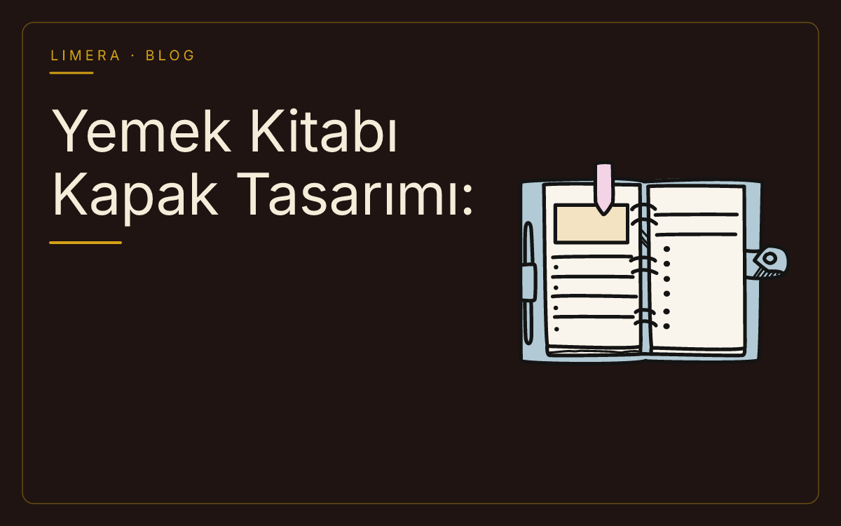 Yemek Kitabı Kapak Tasarımı Rehberi: Görsel ve Teknik Detaylar blog kapak görseli Yemek Kitabı Kapak Tasarımı Rehberi: Görsel ve Teknik Detaylar blog kapak görseli