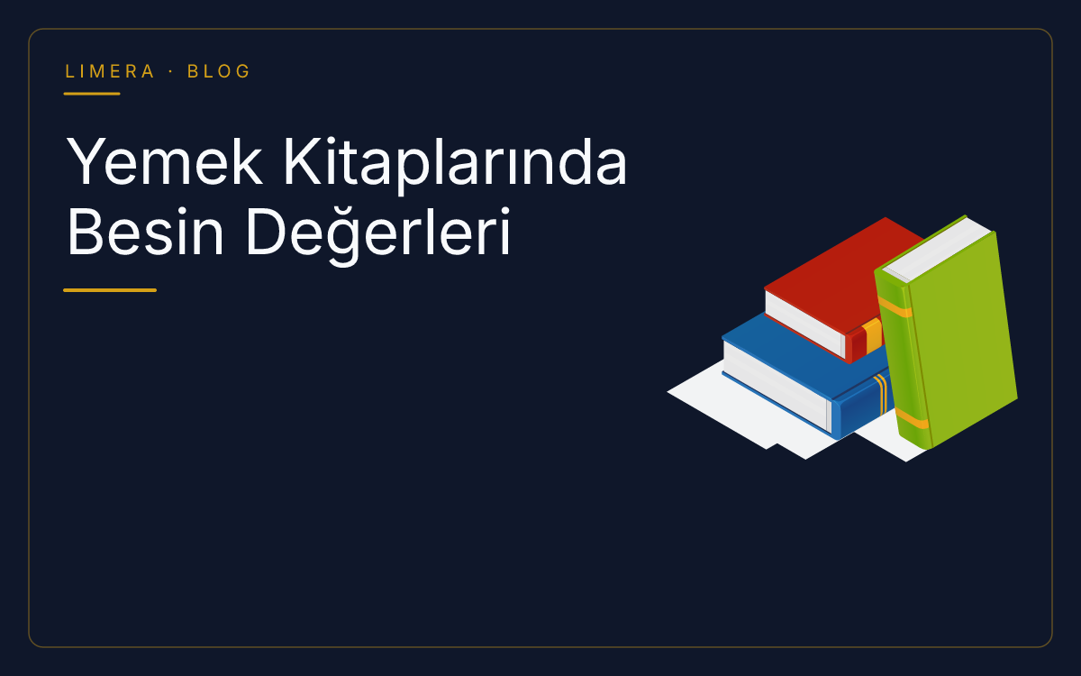 Yemek Kitaplarında Besin Değerleri Nasıl Hazırlanır ve Eklenir? blog kapak görseli