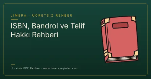 ISBN, Bandrol ve Telif Hakkı Rehberi — ücretsiz PDF rehber kapağı